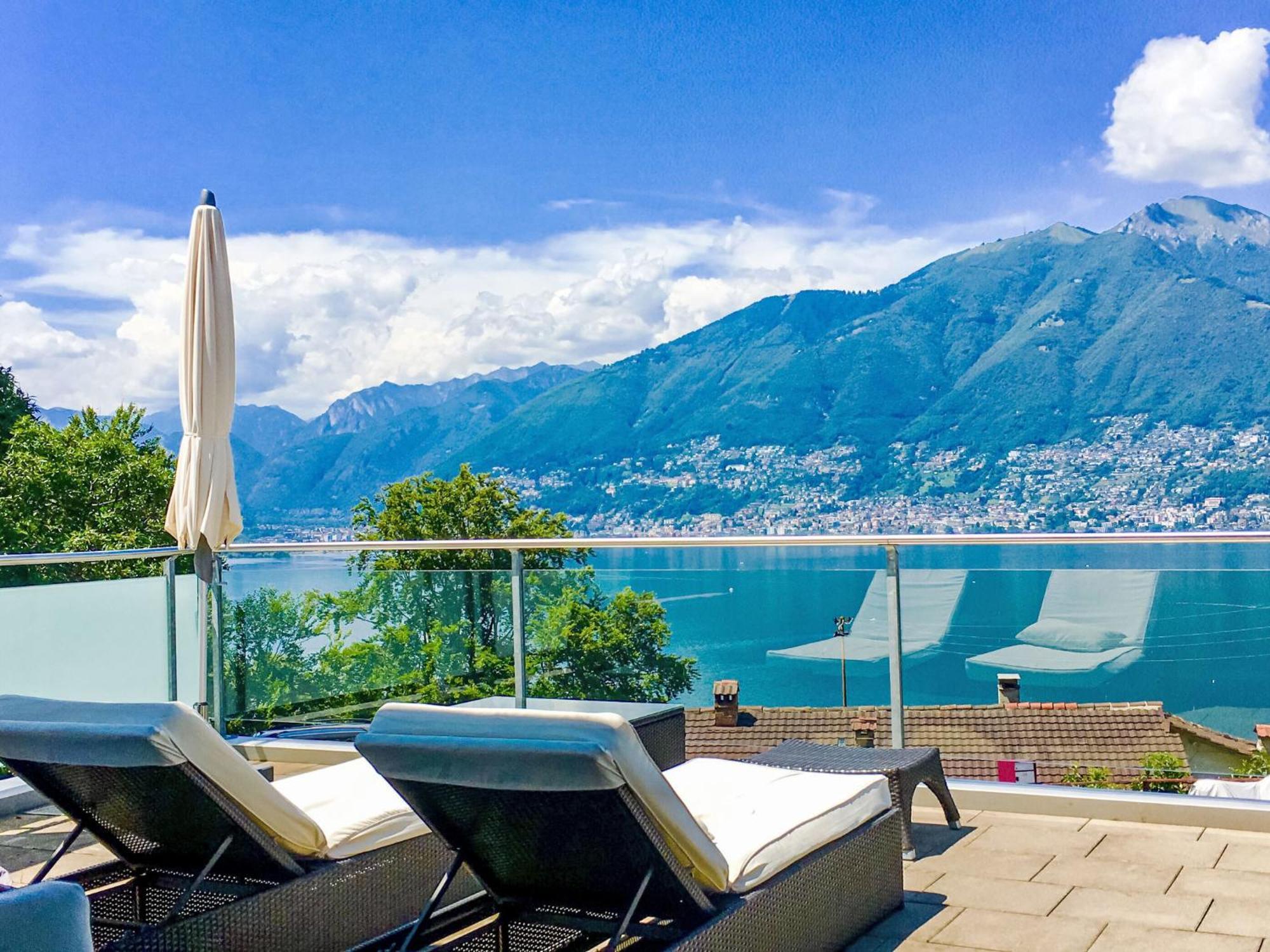 Apartment Vista Lago Maggiore 1-Floor Left By Interhome Gambarogno Exterior photo