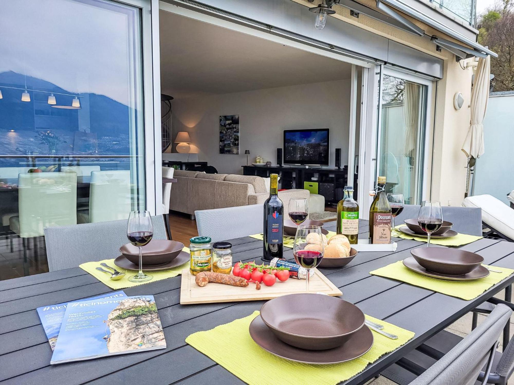 Apartment Vista Lago Maggiore 1-Floor Left By Interhome Gambarogno Exterior photo