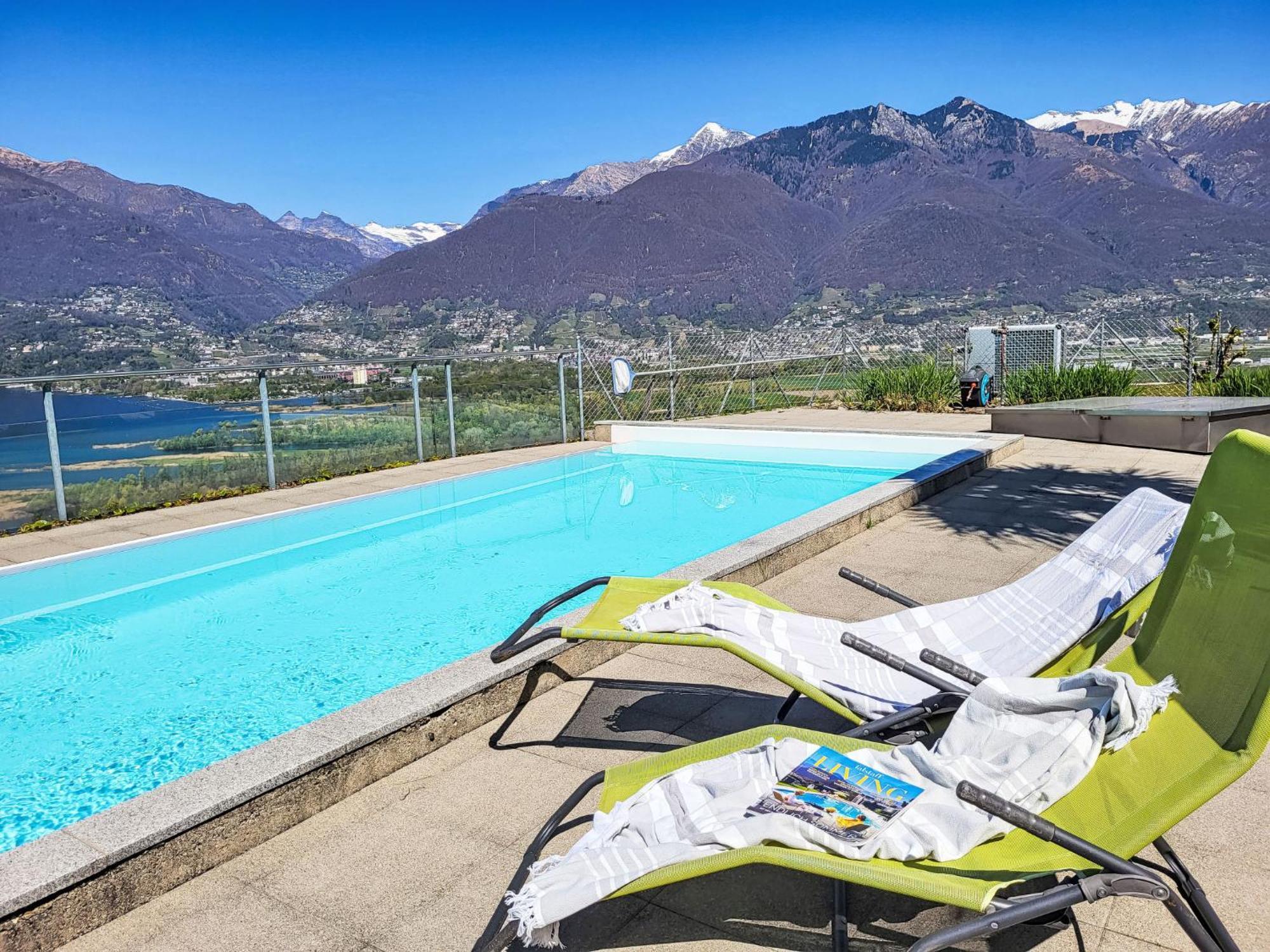 Apartment Vista Lago Maggiore 1-Floor Left By Interhome Gambarogno Exterior photo