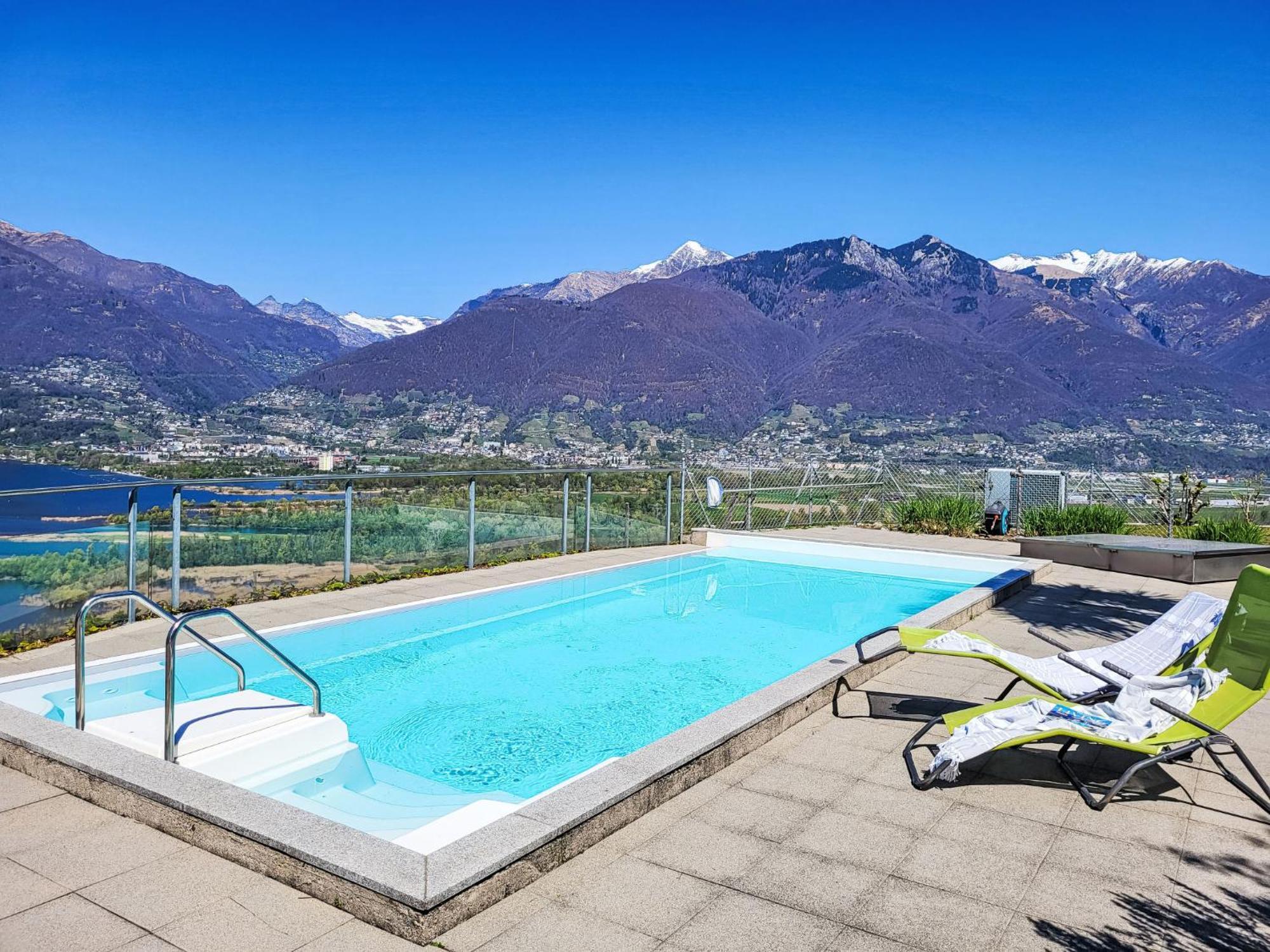 Apartment Vista Lago Maggiore 1-Floor Left By Interhome Gambarogno Exterior photo